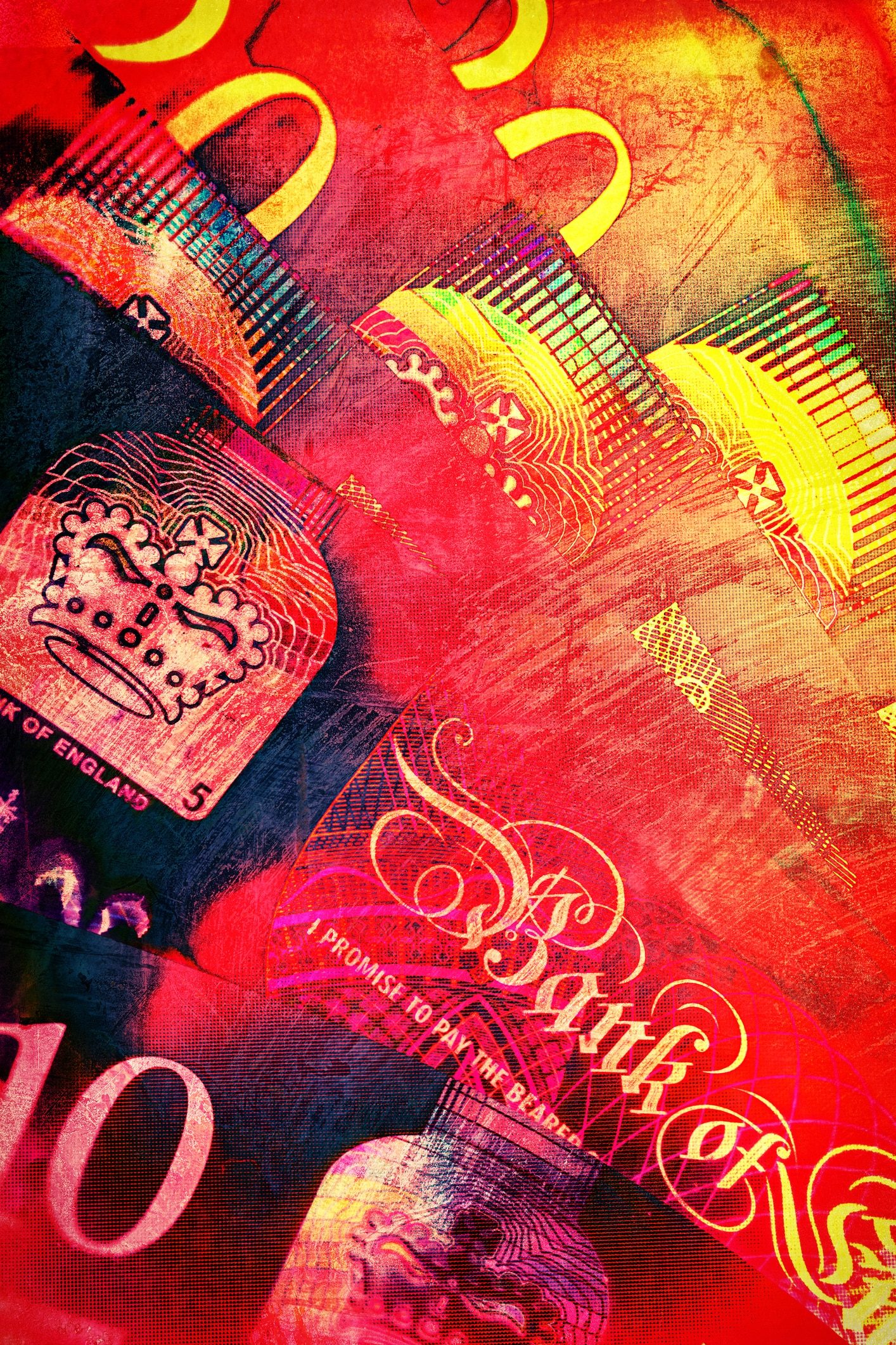 Banknotes secured with Lumilux fluorescent security inks