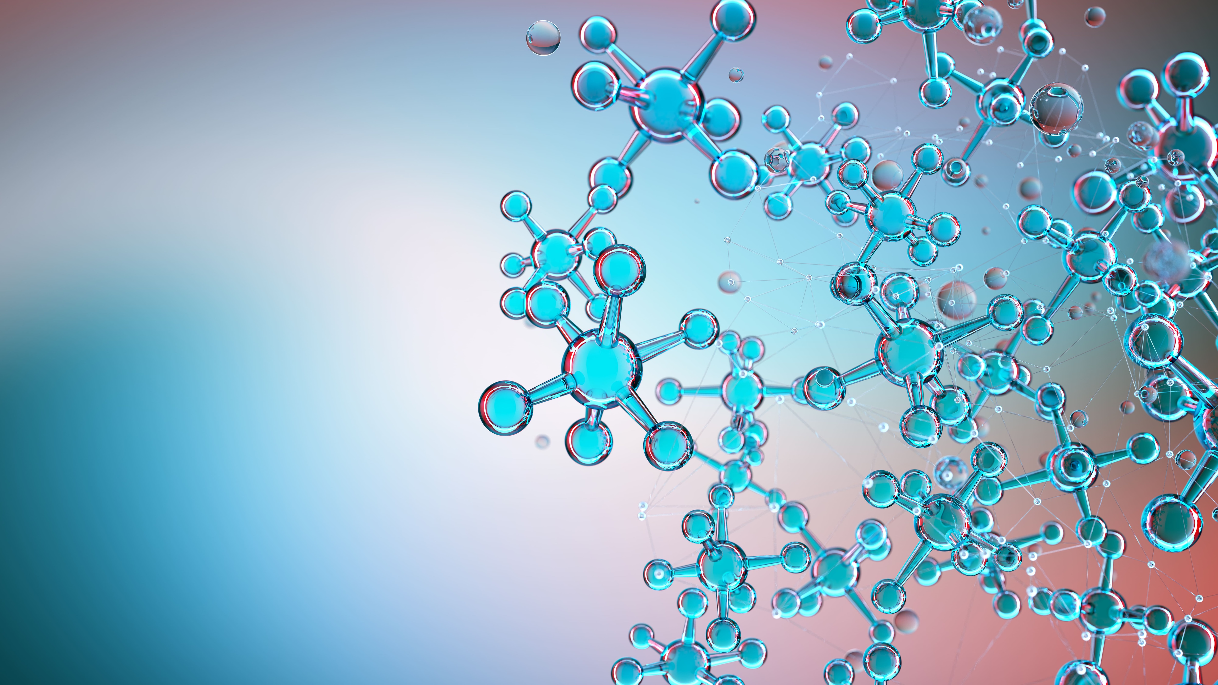 Molecular structure visual for PFAS analysis
