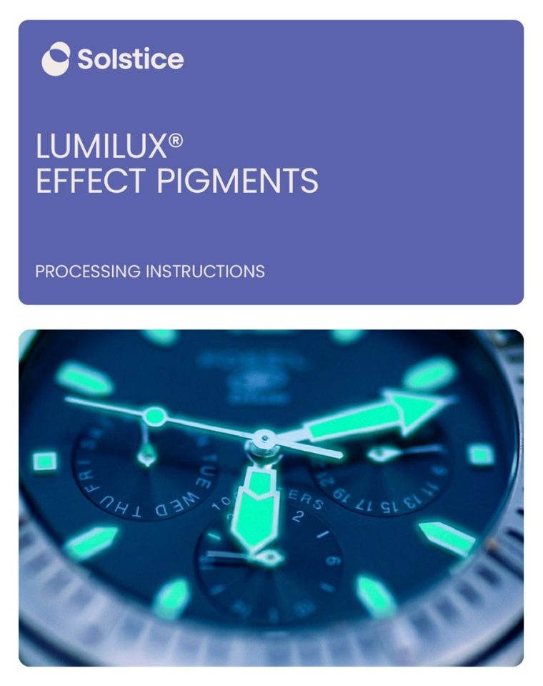Lumilux Effect Pigments brochure cover