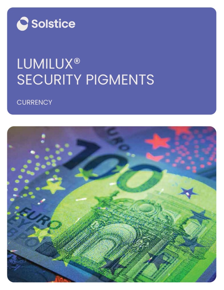 Lumilux Security Pigments brochure cover